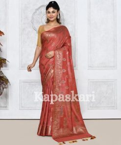 Handwoven Banswada silk saree.